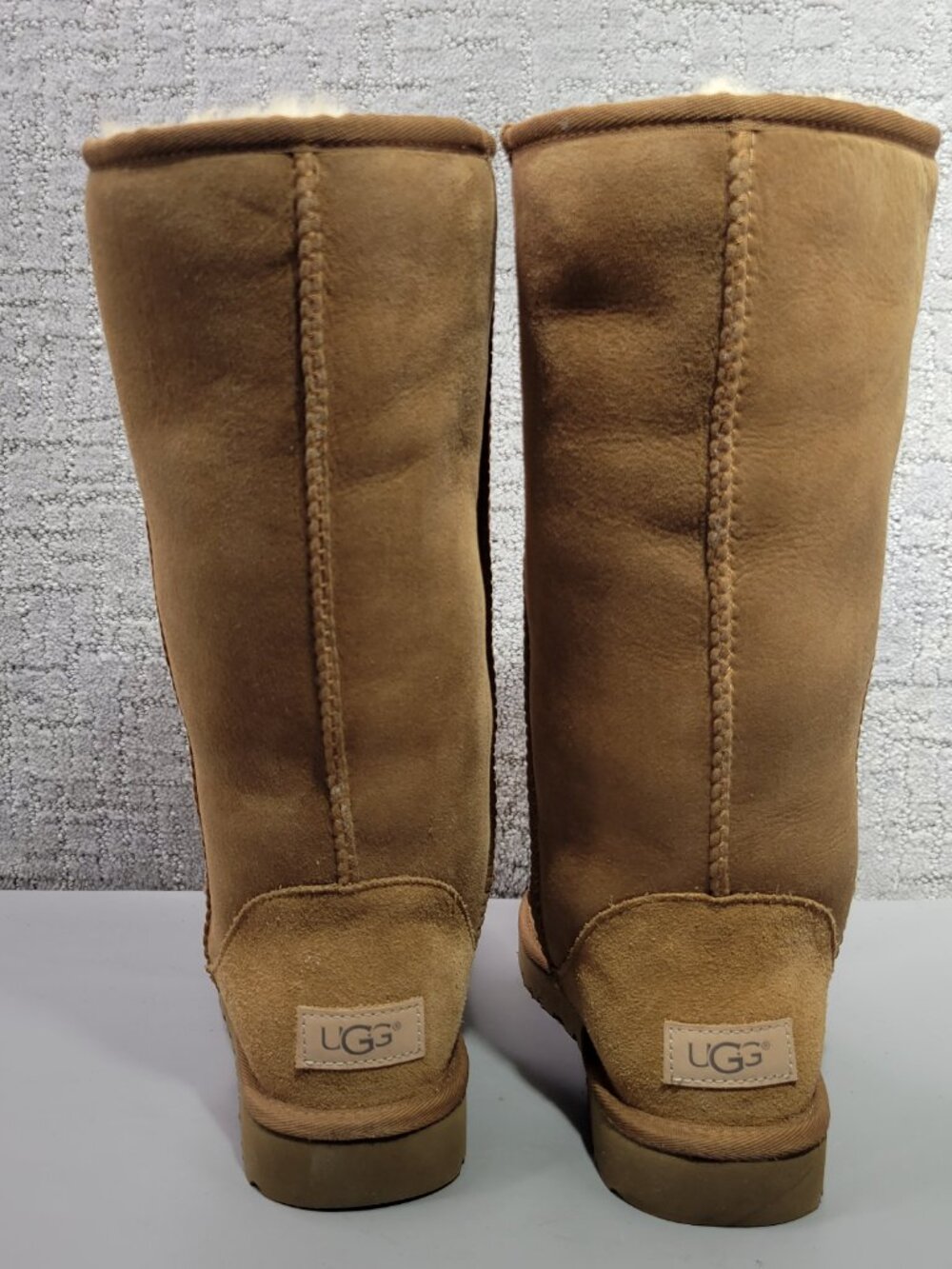 UGG Classic Tall II Womens Size US 8 Chestnut Sheepskin Sugarcane EVA Boots - Picture 10 of 12